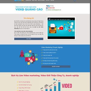 Landing page 06 – Dịch vụ làm video – mẫu website Landing page