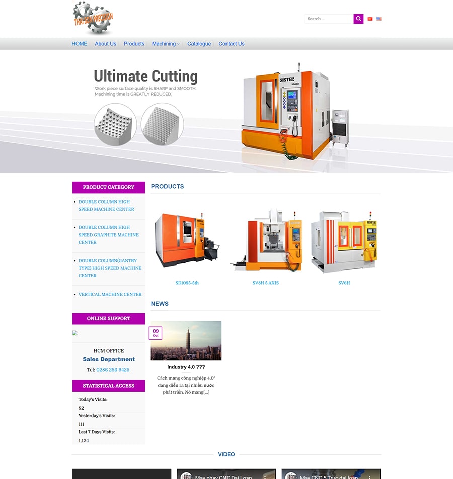 Mẫu 168 - Website giới thiệu