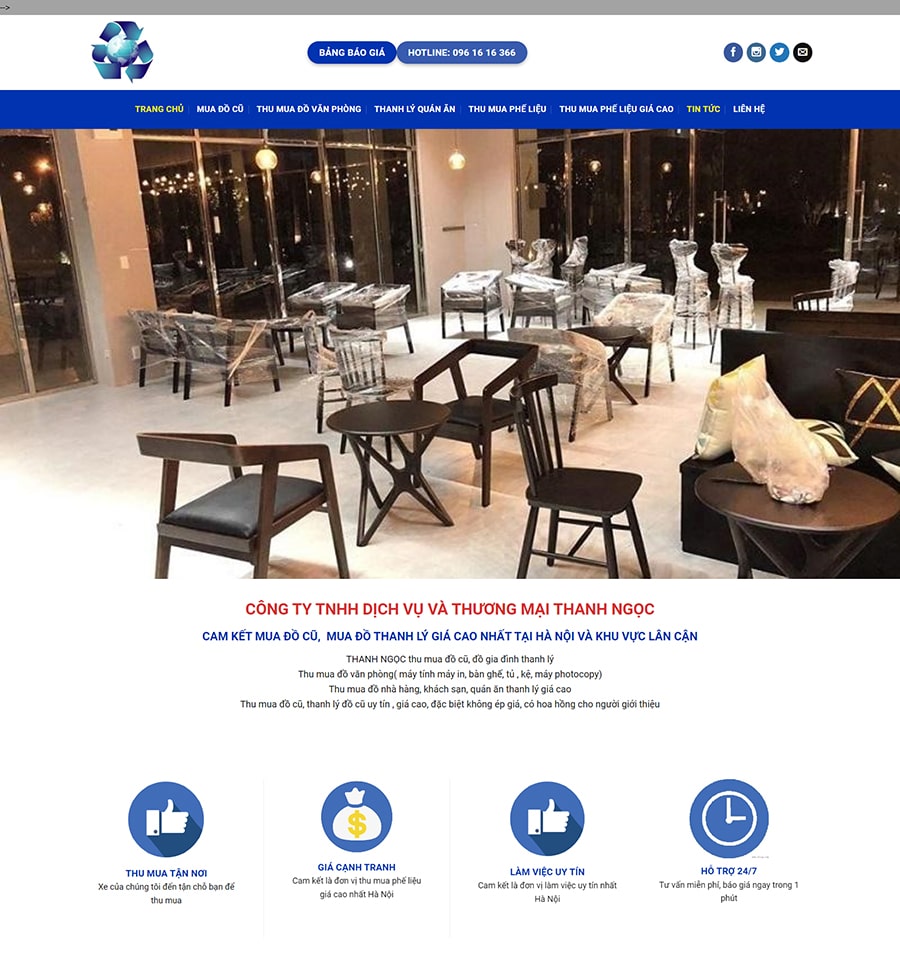 Mẫu 170 - Website giới thiệu, dịch vụ