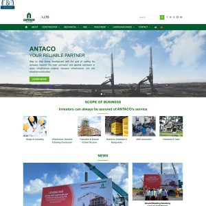Mẫu 181 – Website bán hàng – mẫu website Bất động sản - Xây dựng