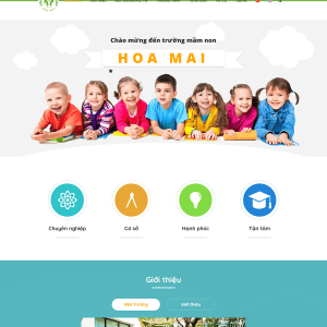 Mẫu 205 – Thiết kế Web Mần Non