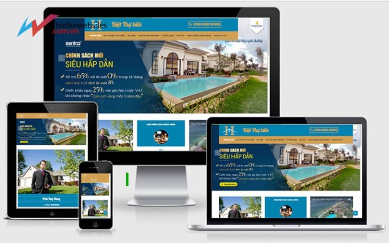 Thiết kế website bất động sản chuyên nghiệp, uy tín