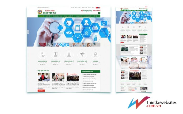 Thiết kế website bệnh viện, phòng khám chuyên nghiệp, cao cấp tại mauwebsitedep.net