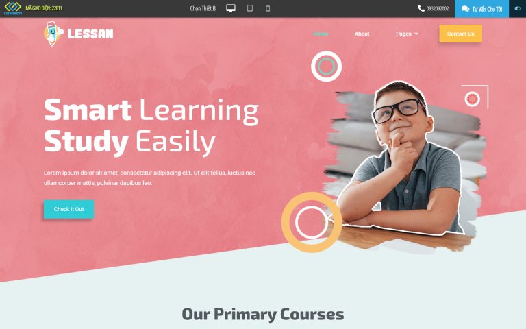Thiết kế website gia sư tại mauwebsitedep.net- Nền tảng hiện đại cho sự chia sẻ kiến thức
