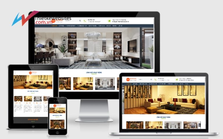 Thiết kế website nội thất uy tín, chất lượng