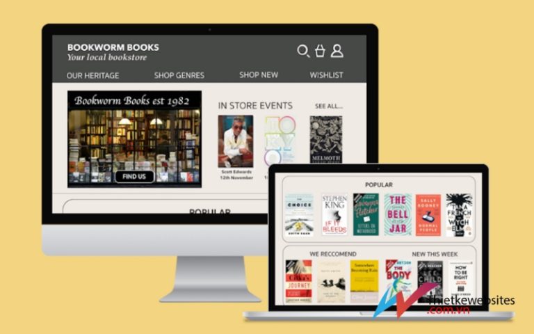 Thiết kế website sách VPP chất lượng, uy tín hàng đầu 