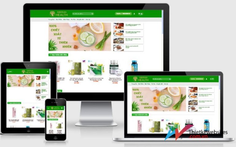 Dịch vụ thiết kế website thực phẩm chuyên nghiệp, chất lượng